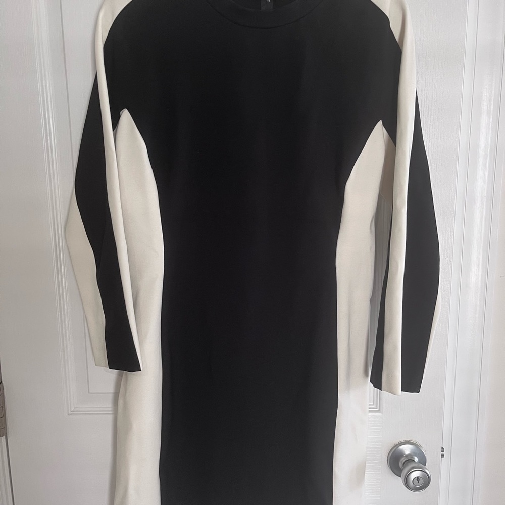 ABS size L black and white dress.